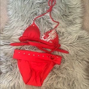 Red Bikini Set